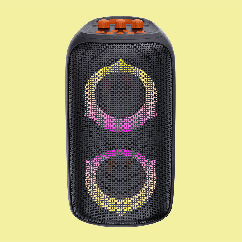 Zwarte Bluetooth V5.3 Buitenpartij luidspreker met batterij 4\u03a9 Impedantie ABS ijzer