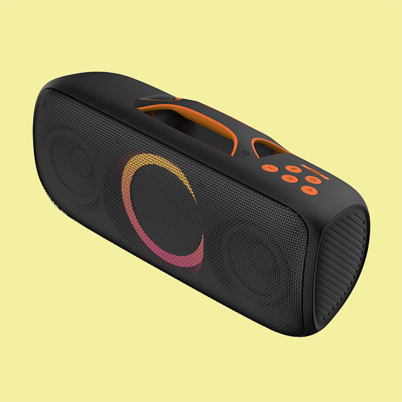 40W zwart ABS ijzeren batterij Outdoor Party Speaker met 10 meter draadloos bereik