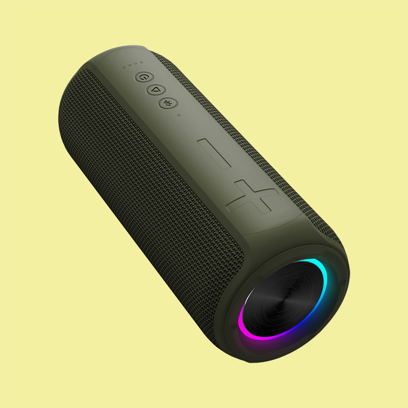 5V 2A 30W krachtige bas LED licht Bluetooth-luidspreker met SD-kaart AUX IN